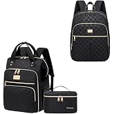Weitars Laptop Backpack With Lunch Box And Lunch Backpack For Women 2 Pack
