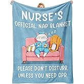 Stelogiift Nurse Gifts, Nurse Gifts for Women Men Funny, Nurses Practitioner Gift for Women, Labor and Delivery Nurses Gift Ideal for Nurse’s Week Birthday Present, Fleece Throw Blanket 60”×50”