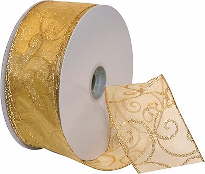 Morex Ribbon # 7416 Garten, 6,3 cm x 45,7 m, grün