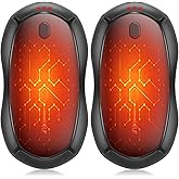 Hand Warmers Rechargeable, Electric Hand Warmers 2 Pack with Smart Chips Long Safe Heat, Portable Pocket Heater,Gifts for Christmas,Golf,Camping,Hunting, Stocking Stuffers