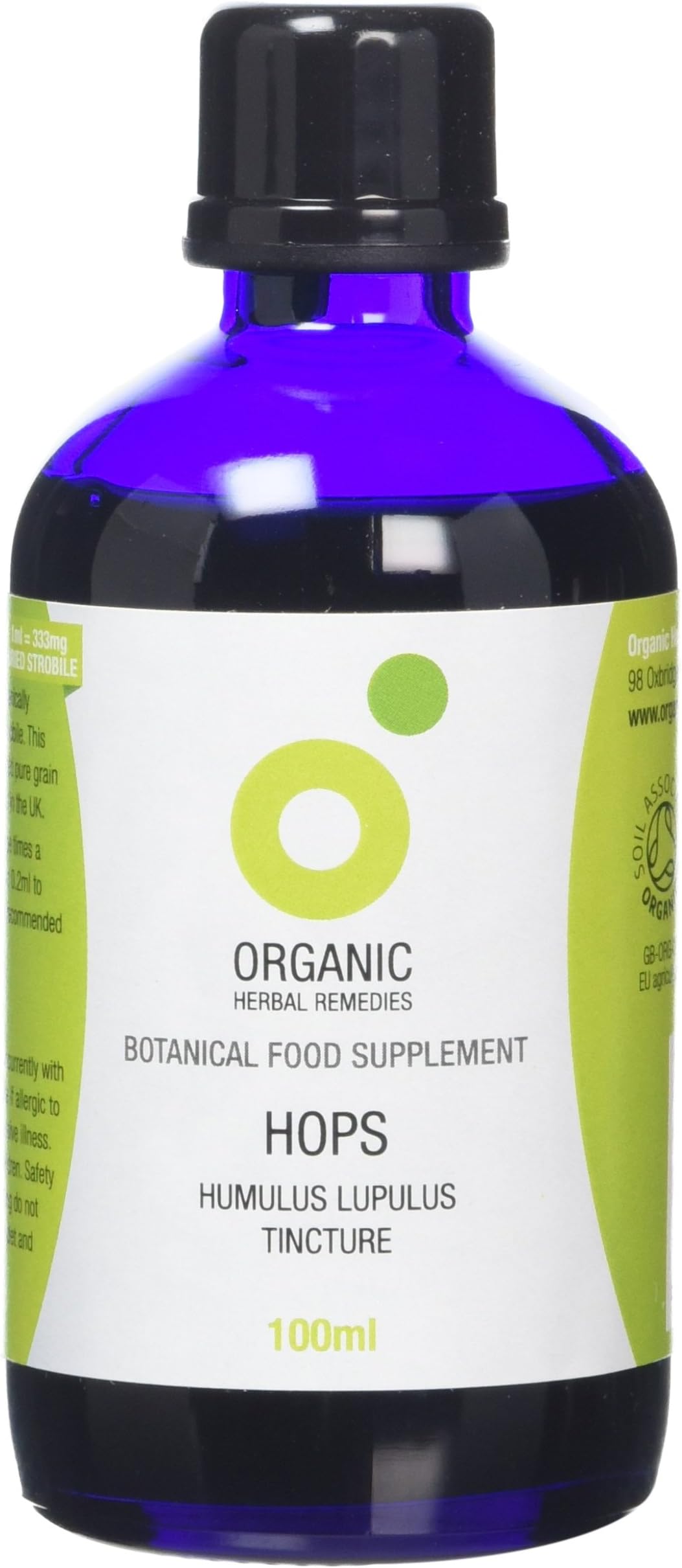 Organic Herbal Remedies 100 ml Hops Tincture