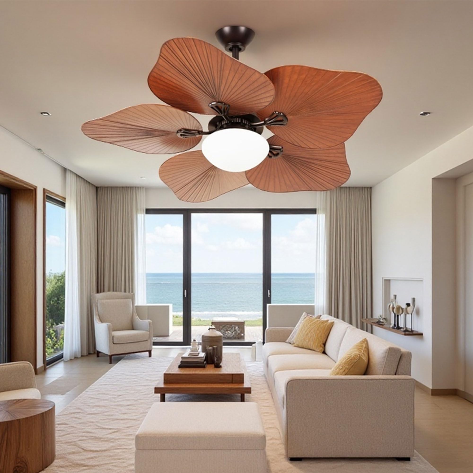 DWVO 46" Tropical Ceiling Fan with Light