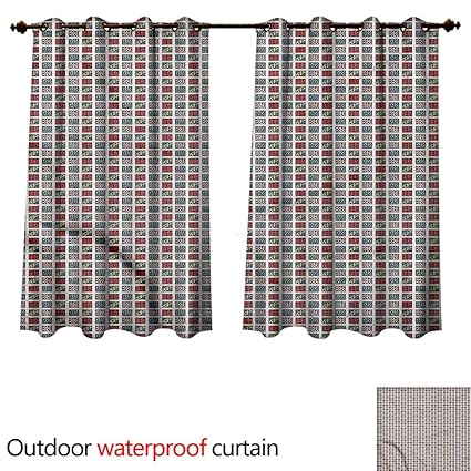 Amazon Com Cobedecor Tribal Outdoor Curtains For Patio Sheer