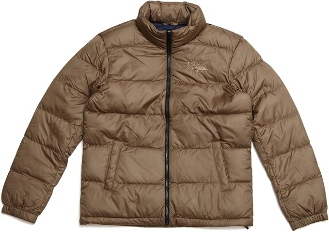 Amazon ファーストダウン First Down Lサイズ ベージュ ダウンジャケット メンズ ミドル丈 エクセレントダウン 撥水 Loftair ダウン80 フェザー メンズ コート ジャケット 通販