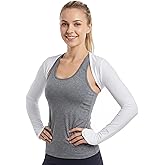 Cooling Sun Protection Shawl with Thumb Hole for Women, UV Protection Arm Sleeves Shrug, Ice Silk Breathable Sports Arm Cover