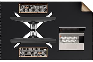 MAIDERN Leather Desk Mat, (5XL) 59” x 35.4” Reversible Office Desk Pad Mat, Cork & Leather Large Mouse pad for Desk, Waterproof Computer Desk Mat for Gaming Home Office (Black)