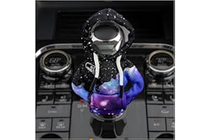 Yourkar Car Shift Knob Hoodie Cover, Funny Gear Shift Knob Protector, Mini Warm Hoodie Shifter Decoration Cover for Most Cars, SUVs, Trucks, Universal Interior Car Accessories (Starry Sky)
