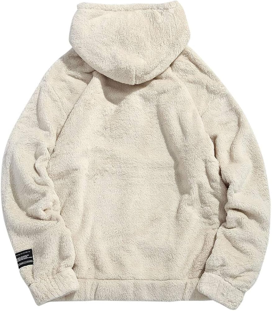 mens oversized fluffy hoodie