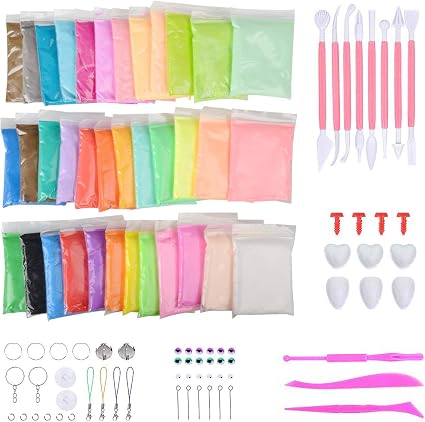 Diy Fluffy Slime Kit Abree 36 Farben Diy Fluffy Schleim Set Knete