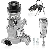 Ignition Assembly - Lock Cylinder Switch & Cylinder Housing & Door Lock Cylinder & Intelligent Remote Control Keys for VW Golf Eos Rabbit Tiguan Passat Jetta, Audi A3 TT R8, Seat Skoda, OE 1K0905851B