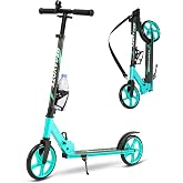 Megavotx Kids Scooter, Lightweight Foldable, Adjustable, Smooth Ride | Smooth, stable and easy to carry, with adjustable height, anti-slip deck, rear brake and practical extras for everyday rides