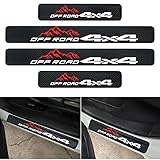 4PCS Universal Mountain 4x4 Off Road Carbon Fiber