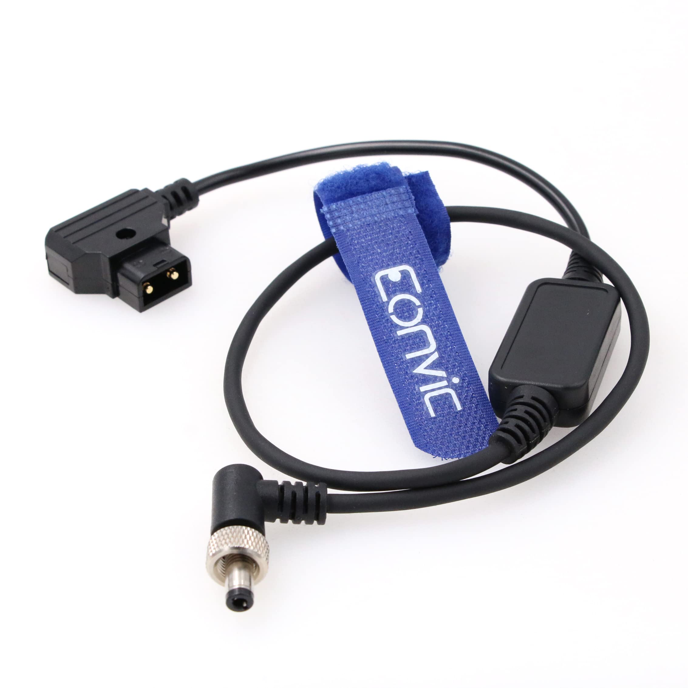 Eonvic 12V Locking 2.5mm DC Right Angle to D-Tap Cable for ATEM Mini switcher