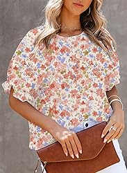 Dokotoo Floral Print Blouses for Women Fashion 2025