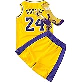 Kids Basketball Jersey Set-Youth Basketball Jersey (Tank Top+Shorts+Socks)-3pc Basketball Jerseys for Boys Girls