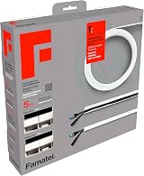Famatel Adhesive Cable Trunking 5m x 10x16mm White Rectangular Easy Mount view 1