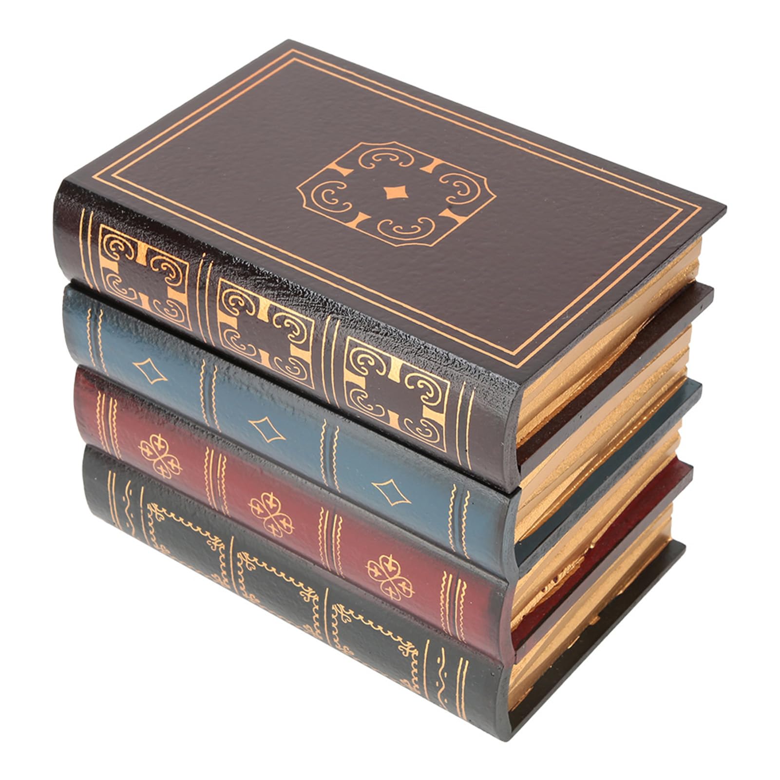Vintage Book Safe Storage Box, European Style, Large, Decorative Shelf Ornament