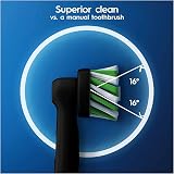 Oral-B CrossAction Electric Toothbrush Head Pack of 10 with CleanMaximiser Black view 4