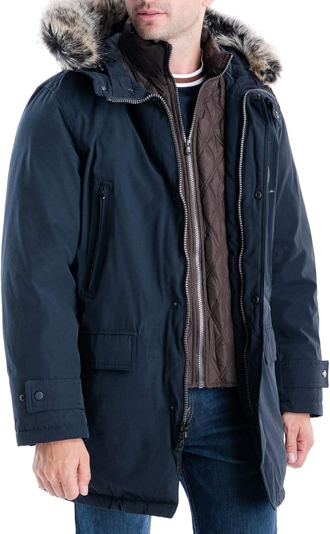michael kors men's hooded bib snorkel coat