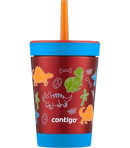 Amazon.com: Contigo Kids Spill-Proof 14oz Tumbler with Straw and BPA-Free  Plastic, Fits Most Cup Holders and Dishwasher Safe, 2-Pack Strawberry Cream  & Blue Raspberry : Baby