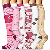 Aoliks Medical Compression Socks for Women & Men, Support Knee High Socks for Running,Nurses,Travel