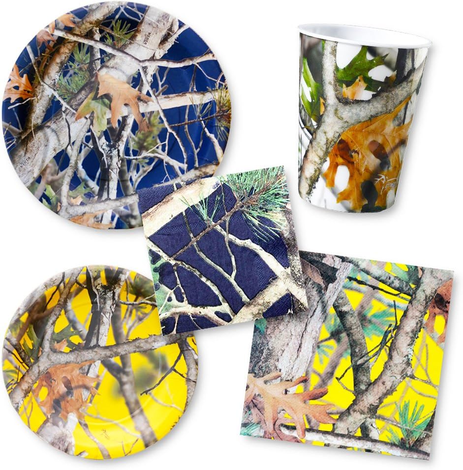 Camo Party Supplies Value Set -- Camouflage Party Plates, Napkins and More!