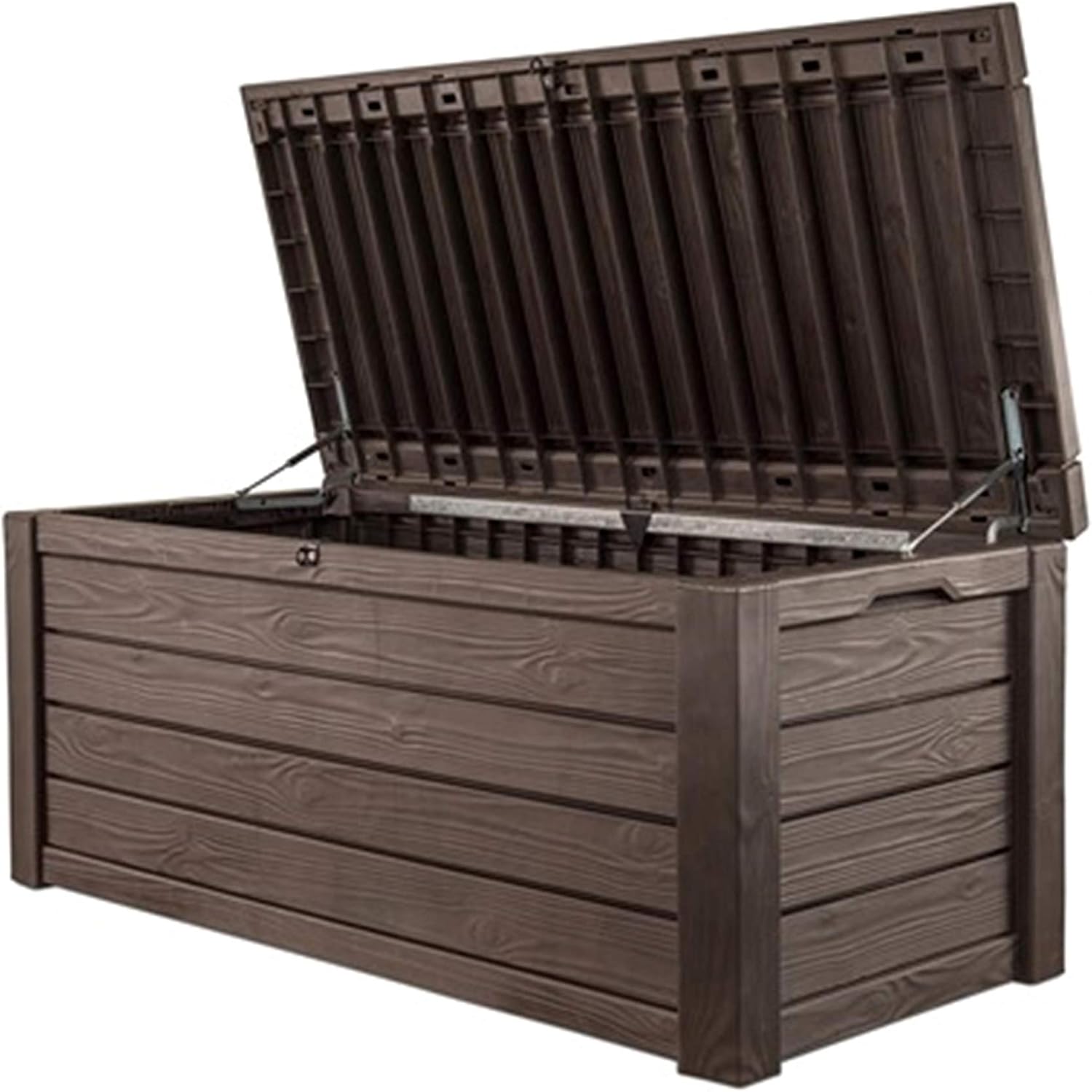 Keter Westwood 570L Outdoor Storage Box Brown BigaMart