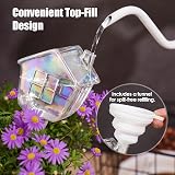 NiHome Hand-Blown Glass Plant Self Watering Globes 2-Pack 9oz Capacity Igloo view 2