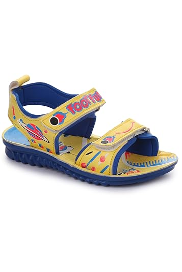 Footfun Kids Yellow Casual Sandal