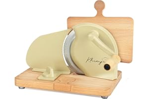 KHINYA Manual Bread Slicer - Bread Slicer for Homemade Bread, Bread Slicer Guide, Convenient Bread Cutter for Homemade Bread, Extra Splice Bread Board for Free (Cream)
