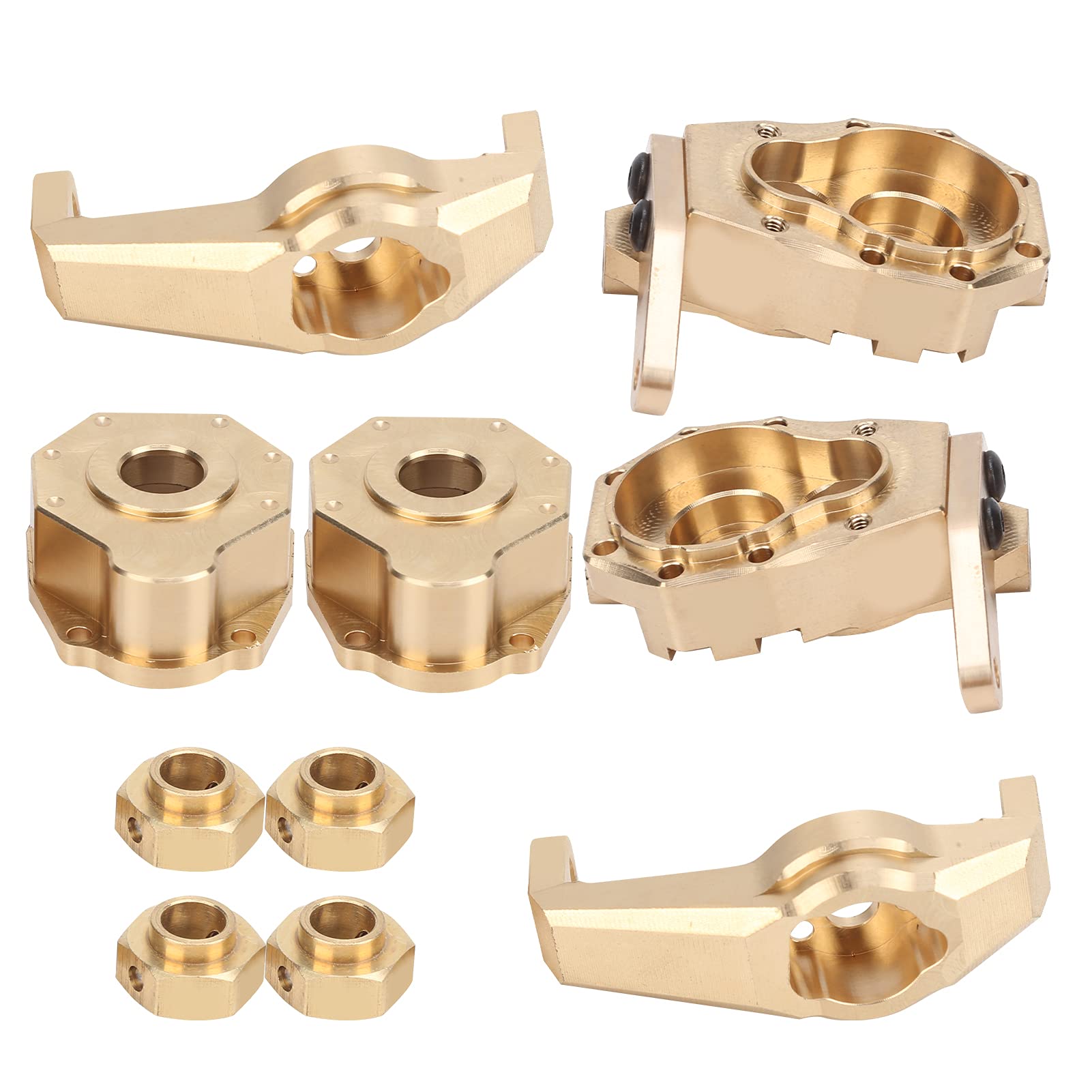 RC Brass Counter Weight Set, RC Front Portal Drive Housing Brass Counter Weight Set Brass for TRX4 for Model Toys