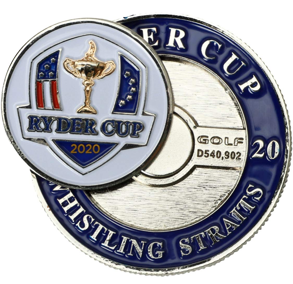 Mondomark ゴルフボールマーカー ホイッスリングストレート ポーカーチップサイズ ライダーカップ B07lfng5st ゴルフマーカー 21春の新作