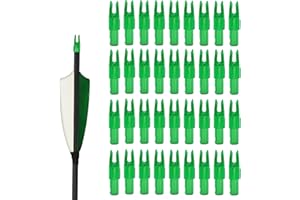 Hosolee 36 Pack Arrow Nocks ID 6.20mm/.244inch Insert Tails for Archery Hunting Target Shooting