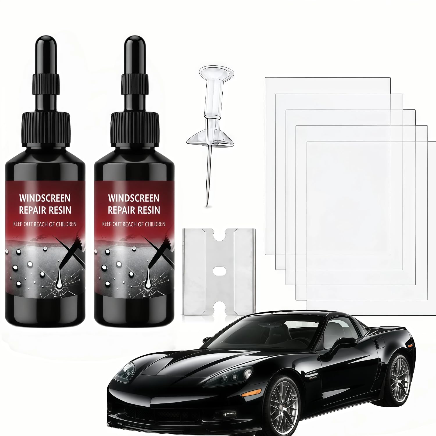 JOPHY Windshield Crack Repair Kit, Windshield Chip Repair Kit for Car Glass, 2026 Upgrade Auto Windshield Repair Kit for Chip