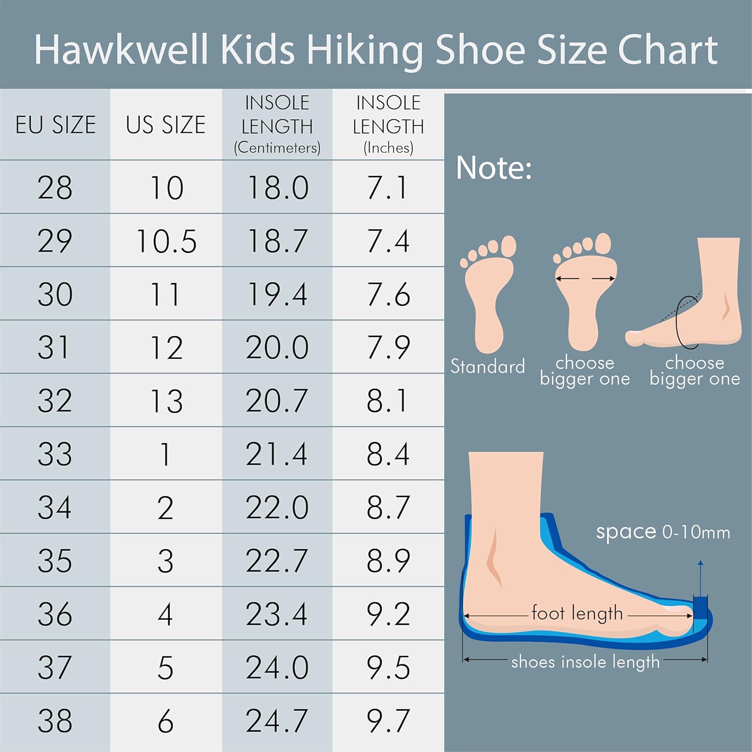  | Hawkwell Kids Outdoor Hiking Shoe(Toddler/Little Kid/Big Kid) | Hiking Shoes