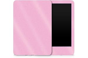 MIGHTY SKINS MightySkins Glossy Glitter Skin Compatible with Amazon Kindle 6-inch 11th Gen (2022) Full Wrap - Solid Pink | Protective High-Gloss Glitter Finish | Easy to Apply | Made in The USA