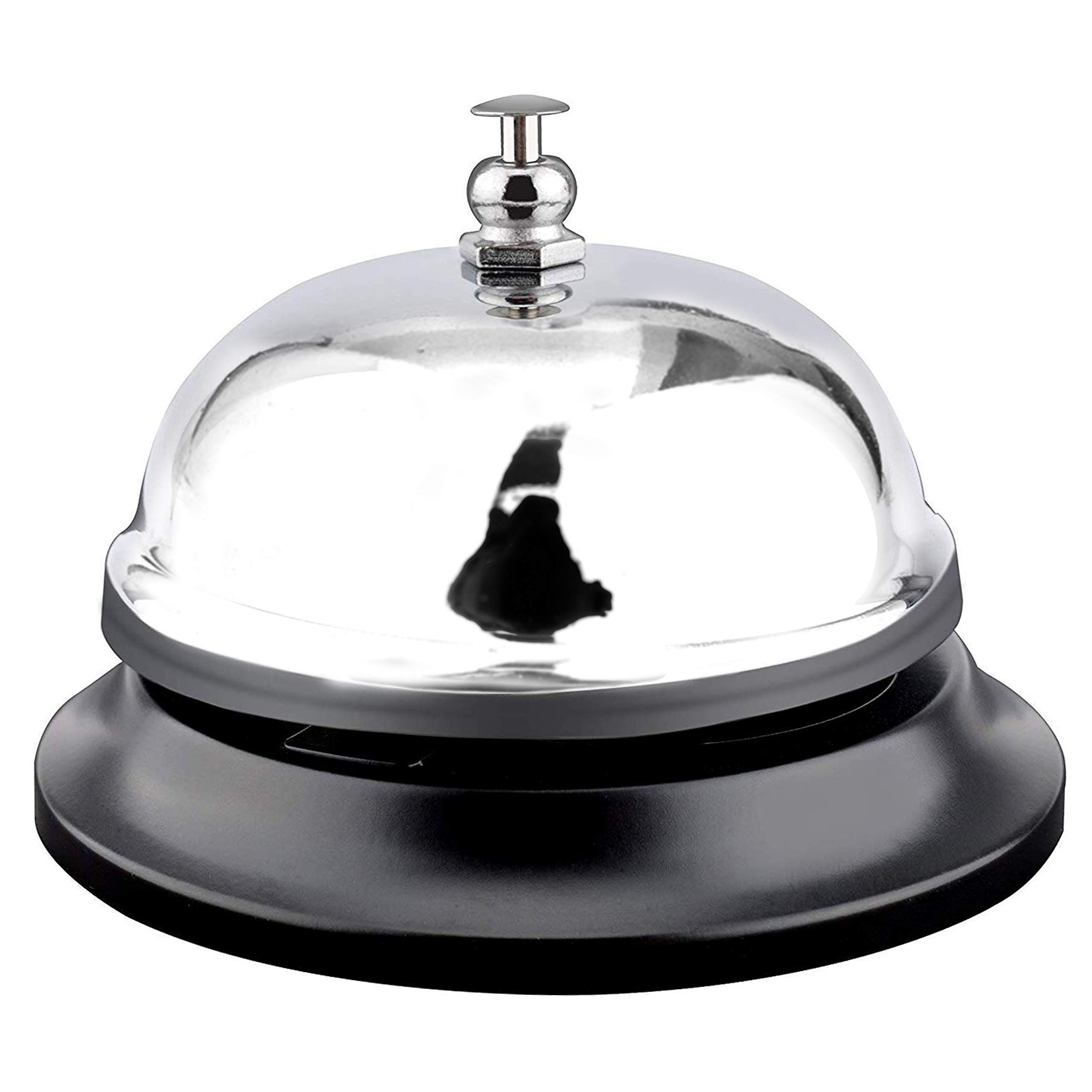 Buy Call Bell Chrome Finish. Hand front desk ringing bell service hotel, counter, school teacher