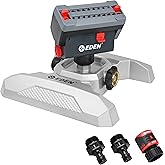 Eden 94127 Metal Adjustable 4-Way Mini Turbo Oscillating Sprinkler W/Quick Connect Starter Set, 20 Nozzle, Covers up to 4,000 sq. ft.