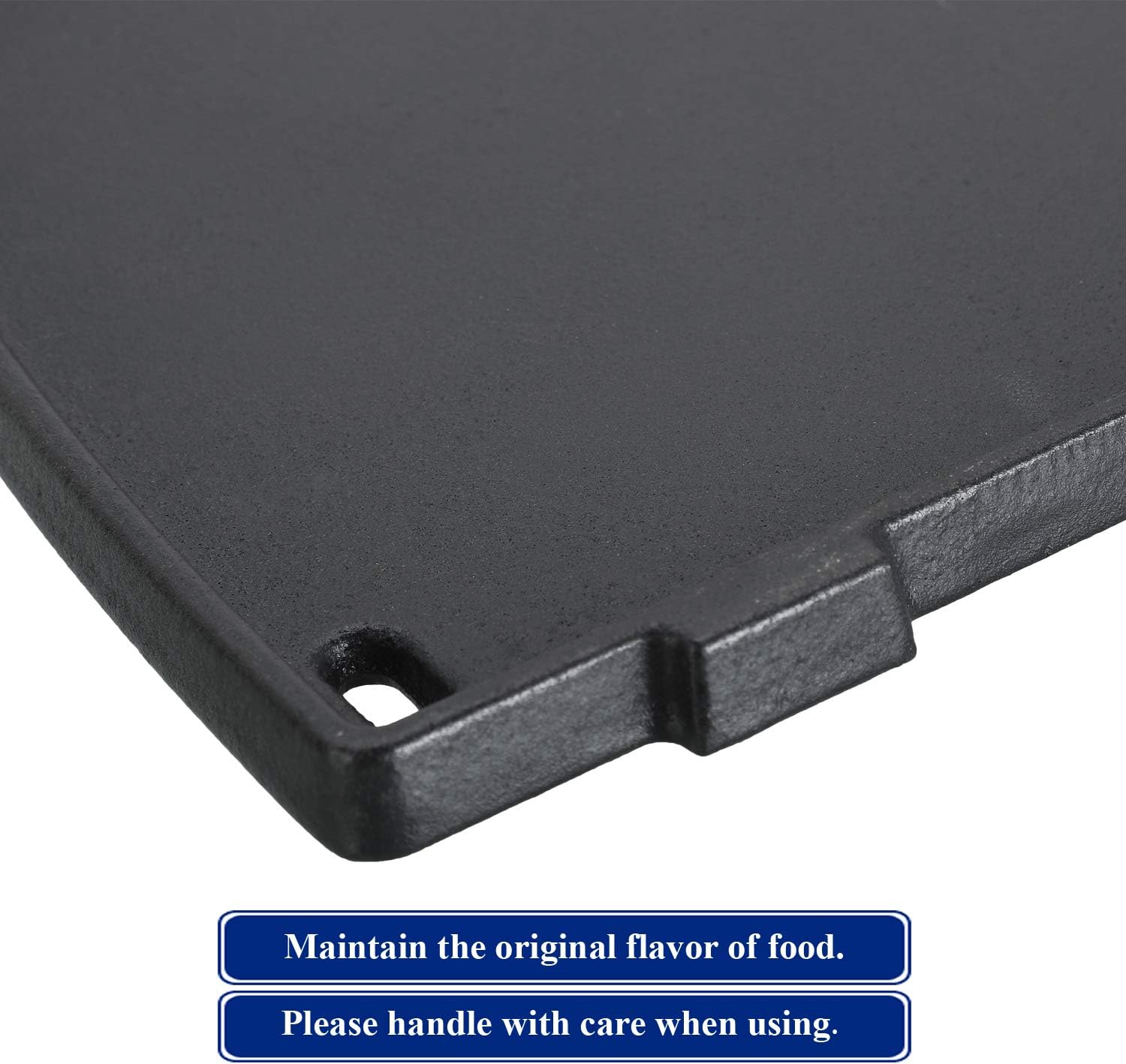 Utheer 6558 Grill Parts Cooking Griddle 12.6 x 8.6 inch for Weber Q100 Q120 Q1000 Q1200 Series Gas Grills, Matte Cast Iron : Garden & Outdoor
