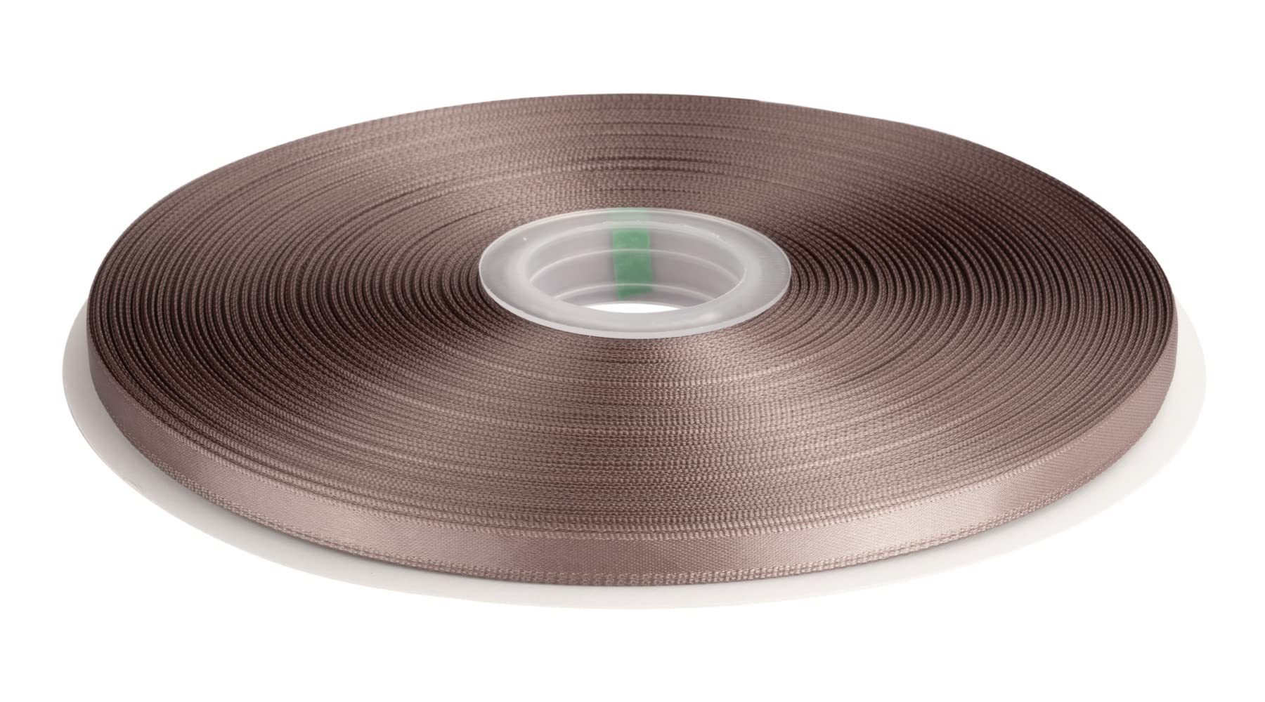 Double Faced Satin Ribbon, 6mm X 91M, Solid Polyester Ribbon for Gift Wrapping, Crafts, Wedding Party Ceremony Decoration, Floral Arrangement, Sewing (Chocolate Chip) — image 1