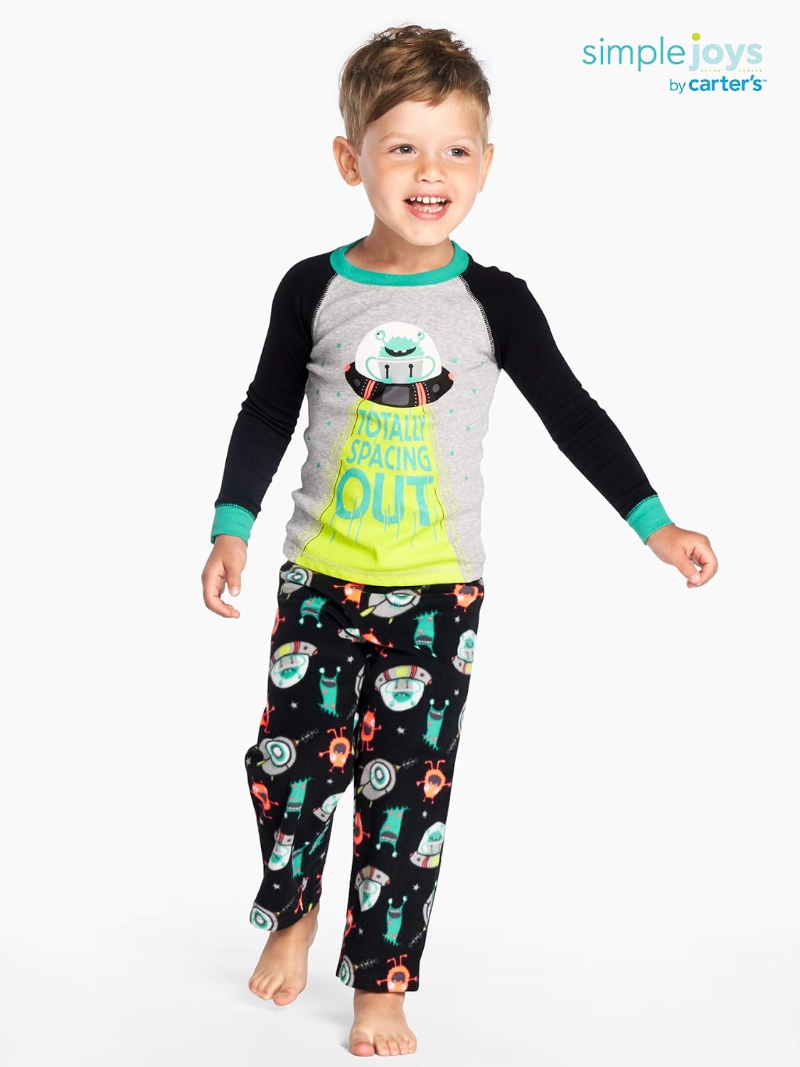 Racer Cars/Space 4 piezas Simple Joys by Carters Pijama para niños pequeños  y niños pequeños 7 Niño Ropa futakuchi-hakata.com