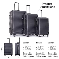 Travelhouse Luggage Sets, Expandable Hardside