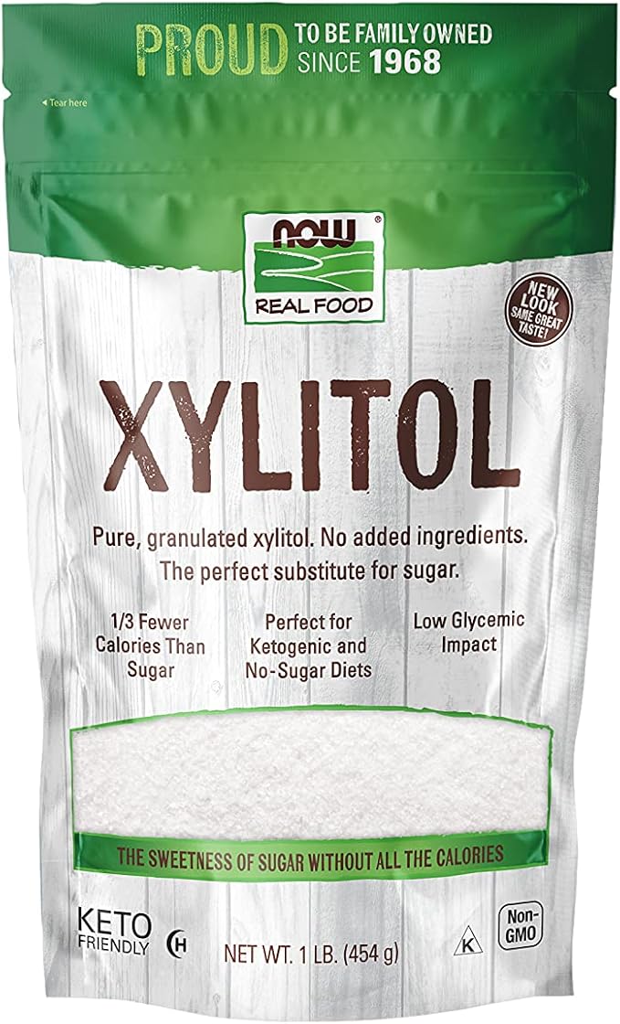 NOW Foods, Xylitol, Pure with No Added Ingredients, KetoFriendly, Low