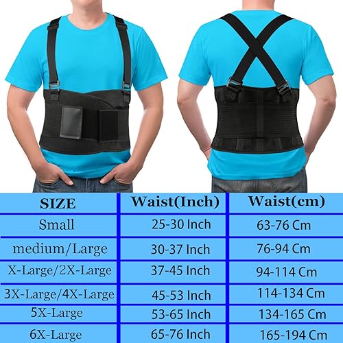 PAZAPO Back Brace Lower Lumbar Support for men and women Lower
