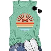 Summer Beach Graphic Tees for Women Sun Salt Sand Shirts Palm Tree Sunset Casual Vacation Tops