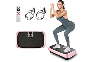 OKATOPGEAKO Vibration Plate Exercise Machine Vibration Platform for Weight Loss, Vibration Plate for Lymphatic Drainage Whole Body Power Shaker Home Workout Equipment