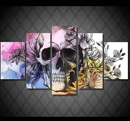 Kent Bailey EIN Poster drucken zuhause - Dekoration 5 Pieces Skelett Wand Kunst modulare Bilder leinwand