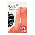 Goody SlideProof Hair Tie Elastics, 4mm, Black, 10-count