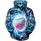 Ldvjkx Boys Hoodie Pullover 3D Printed Kids Sports Hooded Sweatshirt Casual Costume with Pocket for Boys Girls 6-16 Years