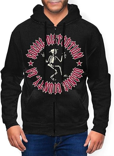 social distortion zip up hoodie